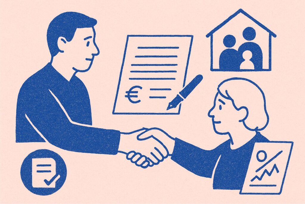 contract lening familie