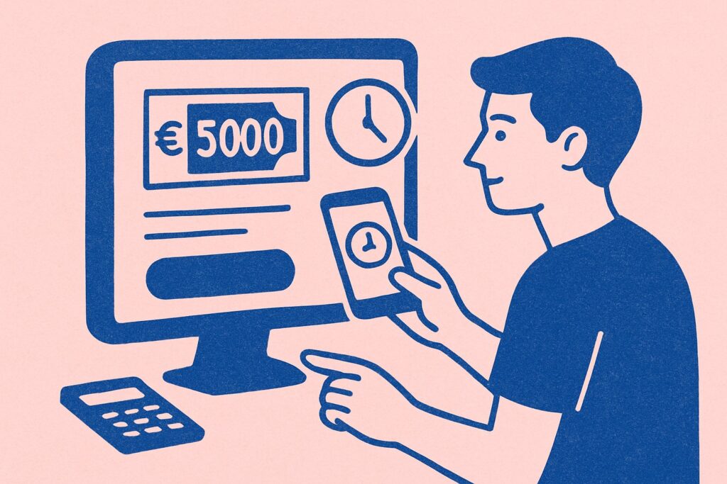 5000 euro lenen binnen 10 minuten op rekening