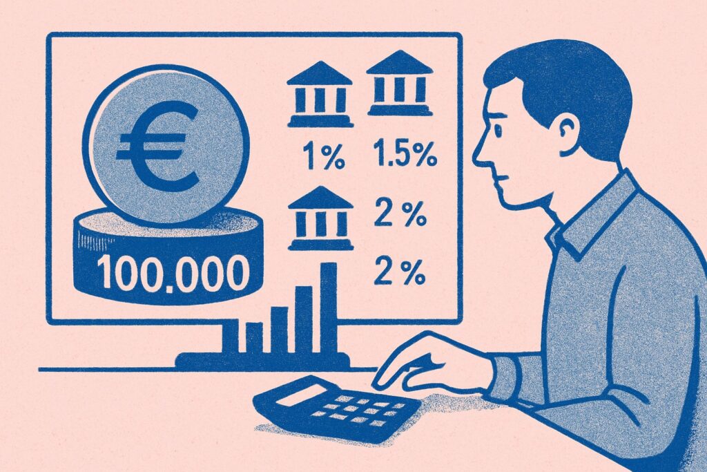 rente op 100.000 euro