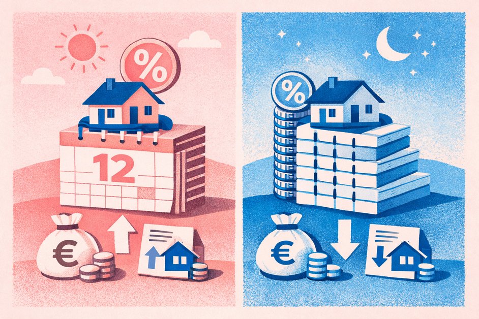 hypotheekrente per jaar of per maand